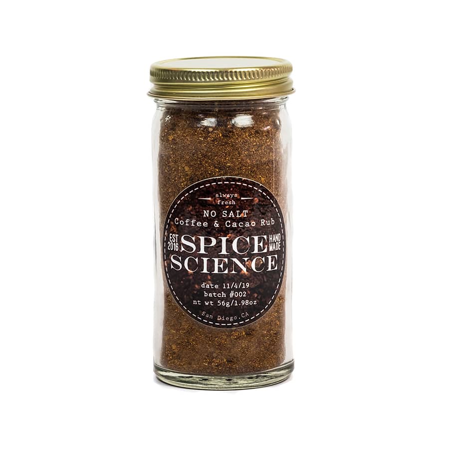 NO SALT Coffee & Cacao Rub, Spice Science